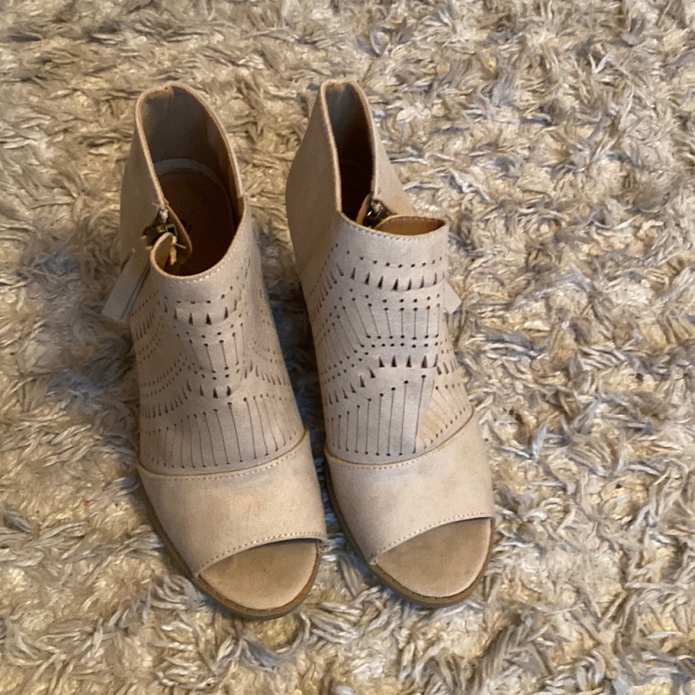 Wedge booties great for fall fairly new in great condition